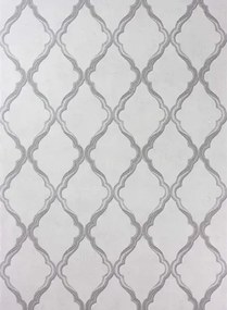Matthew Williamson Carta da parati Jali Trellis - Silver