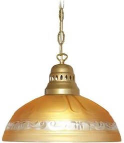 Tosel  Lampadari, sospensioni e plafoniere Lampada a sospensione tondo vetro ambra  Tosel