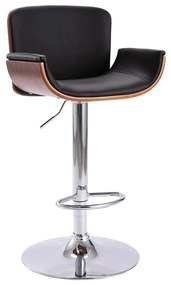Sgabello Da Bar Nero İn Similpelle /