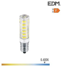 Lampadina LED EDM Tubolare F 4,5 W E14 450 lm Ø 1,6 x 6,6 cm (6400 K)