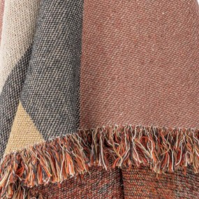 Coperta marrone in cotone riciclato 130x160 cm Arni – Bloomingville