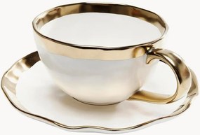 Set di 4 tazze da caffè con piattino Bell