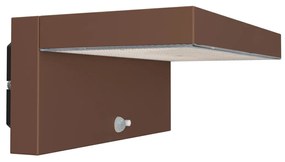 Applique LED Solare Minimal Corten con Sensore di Movimento Colore Bianco Naturale 4.000K