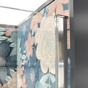 Doccia Walk-In 90 cm trasparente 8 mm profilo cromo H 200 cm Tay