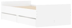 Giroletto con cassetti bianco 90x190 cm