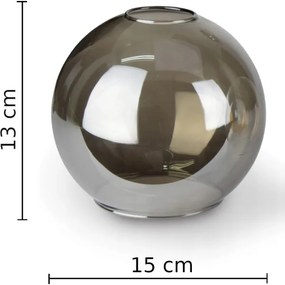 Lampadario a sospensione con filo LACRIMA SMOKY 4xE27/60W/230V