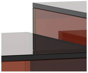 Set di tavolini da salotto marroni in vetro 2 pz 50x50 cm Dice – Actona