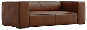 Divano in pelle marrone cognac 212 cm Madame - Windsor &amp; Co Sofas