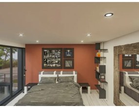 Lampada LED da incasso LED/6W/230V 3000K diametro 8,5 cm nero