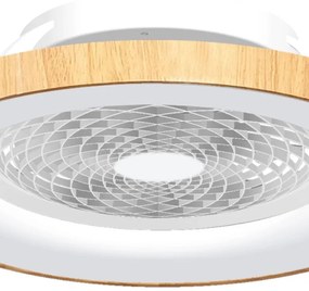 Ventilatore da soffitto Tibet WiFi bianco, Ø 65 cm, CCT, dimmerabile, MANTRA IP20