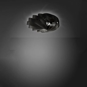 Plafoniera Moderna Flat Polilux ® Nero 1 Luce E14