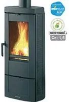 stufa a legna candy 4.0 6,2 kw nero antracite (conto termico) - misure cm.40,4x39,7x89,0h. - peso kg.85 fer251488