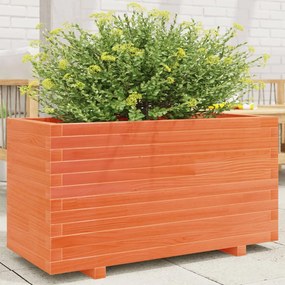 Fioriera Giardino Marrone Cera 90x40x49,5cm Legno Massello Pino /
