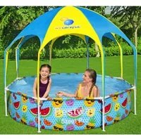 Bestway Piscina Fuori Terra per Bambini Steel Pro Anti UV 244x51 cm