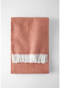 Plaid in terracotta con cotone , 140 x 180 cm Skyline - Euromant