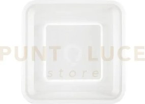 Plafoniera led nurax quadrata bianca interno grigio 45w 6160lm cct ...