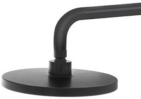 Soffione doccia Ø 20 cm in finitura nero anticalcare Hidra