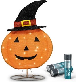 Retlux - LED Decorazione per esterni HALLOWEEN LED/3xAA/bianco caldo IP44 zucca