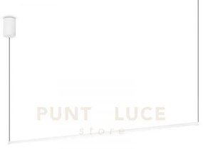 Essence sospensione round led 3000k 19w 2250lm bianca 115cm