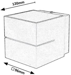Rabalux 7018 - Applique KAUNAS 1xG9/10W/230V bianca