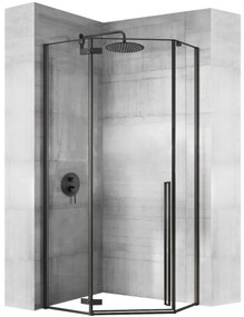 Cabina doccia DIAMOND BLACK MAT 80x80