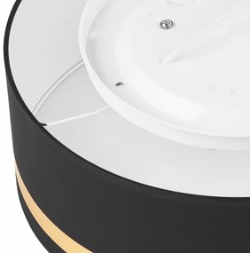 Plafoniera SIRJA STRIPE 2xE27/15W/230V diametro 35 cm nero