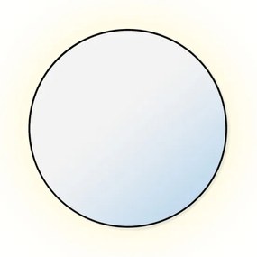 Baltica Design - Specchio LED con retroilluminazione BRIGHT 15W/230V 4500K Ø 60 cm IP65 nero