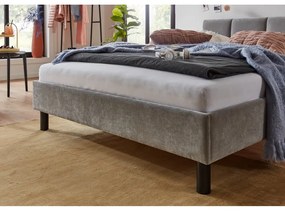 Letto matrimoniale imbottito grigio rete non inclusa 140x200 cm Joker – Meise Möbel