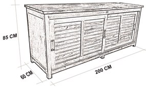 PARADIGMA - mobile da giardino in legno di teak