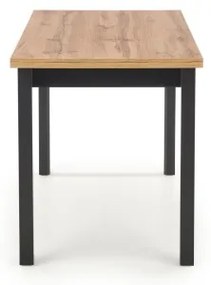 Tavolo da pranzo KINDOR rovere Wotan/nero