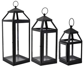 Eglo 422078 - SET 3x Lanterna DAPITAN nero