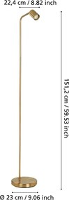 Eglo 901866 - Lampada da terra RIGOMAGNO 1xGU10/5W/230V dorata