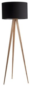 Lampada nera con gambe in legno Tripod Wood - Zuiver
