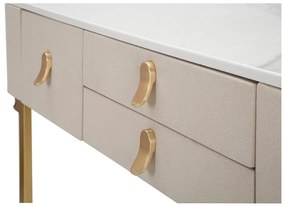 Consolle in beige-oro 40x100 cm Beauty - Mauro Ferretti