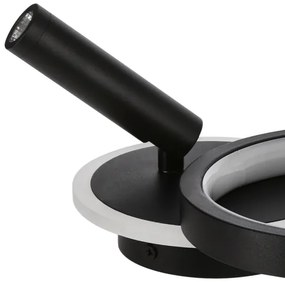 Applique a LED MONET LED/13W/230V + LED/2W 3000/4000/6000K nero