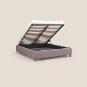 Sara sommier con giroletto contenitore in tessuto impermeabile T02 rosa