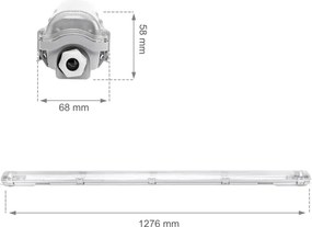 Lampada fluorescente pesante LIMEA T8 1xG13/20W/230V IP65 120cm