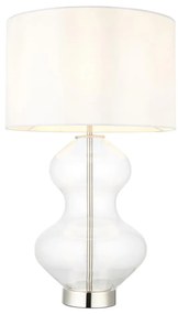 Endon 102676 - Lampada da tavolo dimmerabile KELDA 1xE27/10W/230V bianco/cromo opaco