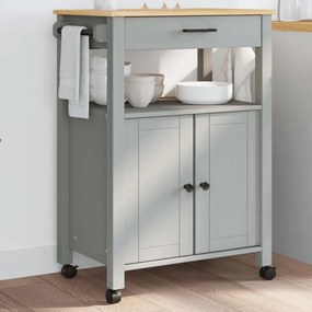 Carrello Da Cucina Monza 60x40x90 Cm İn Legno Massello Di Pino /
