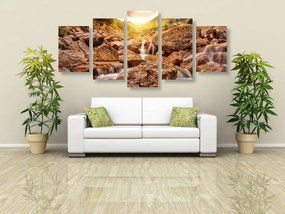 Quadri 5 pezzi – Cascate alpine