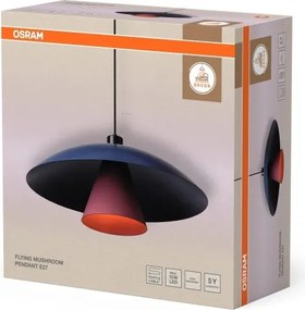 Osram - Lampada a sospensione con cavo DECOR FLYING MUSHROOM 1xE27/25W/230V Ø 50 cm blu