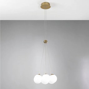 Vivida International Pearl pendant  lamp 0099.30 Oro spazzolato