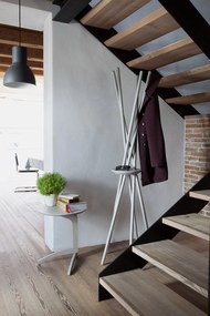 Appendiabiti da Terra 172x53x48 cm in Legno Nero...