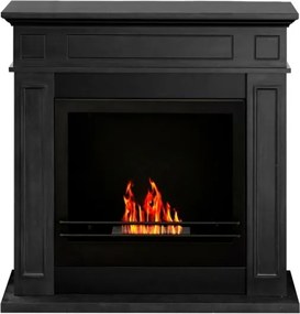 Camino a bioetanolo biocamino da terra JEFFERSON Nero L 89,5 x H90,5 x P28