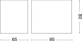 Ideal Lux - Applique da esterno UP 1xG9/15W/230V IP44 marrone