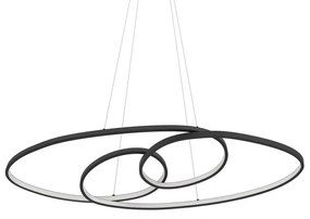 Lampadario LED design Gianella nero Ø100cm 4400 lumen, EGLO