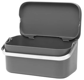 Bidone per l'umido in grigio scuro 1,8 l SinkSide – Brabantia