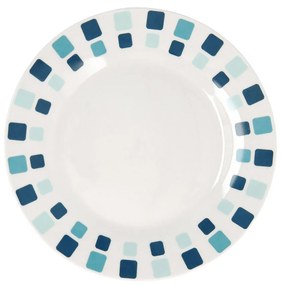 Piatto da Dolce Quid Simetric Azzurro Ceramica 19 cm