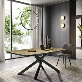 Tavolo fisso FLOYD 200 cm con piano in Rovere Crudo