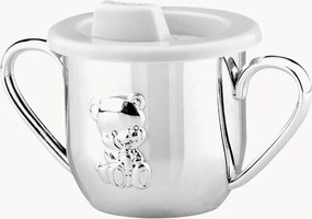 Tazza per bambini con manico placcata in argento Otto